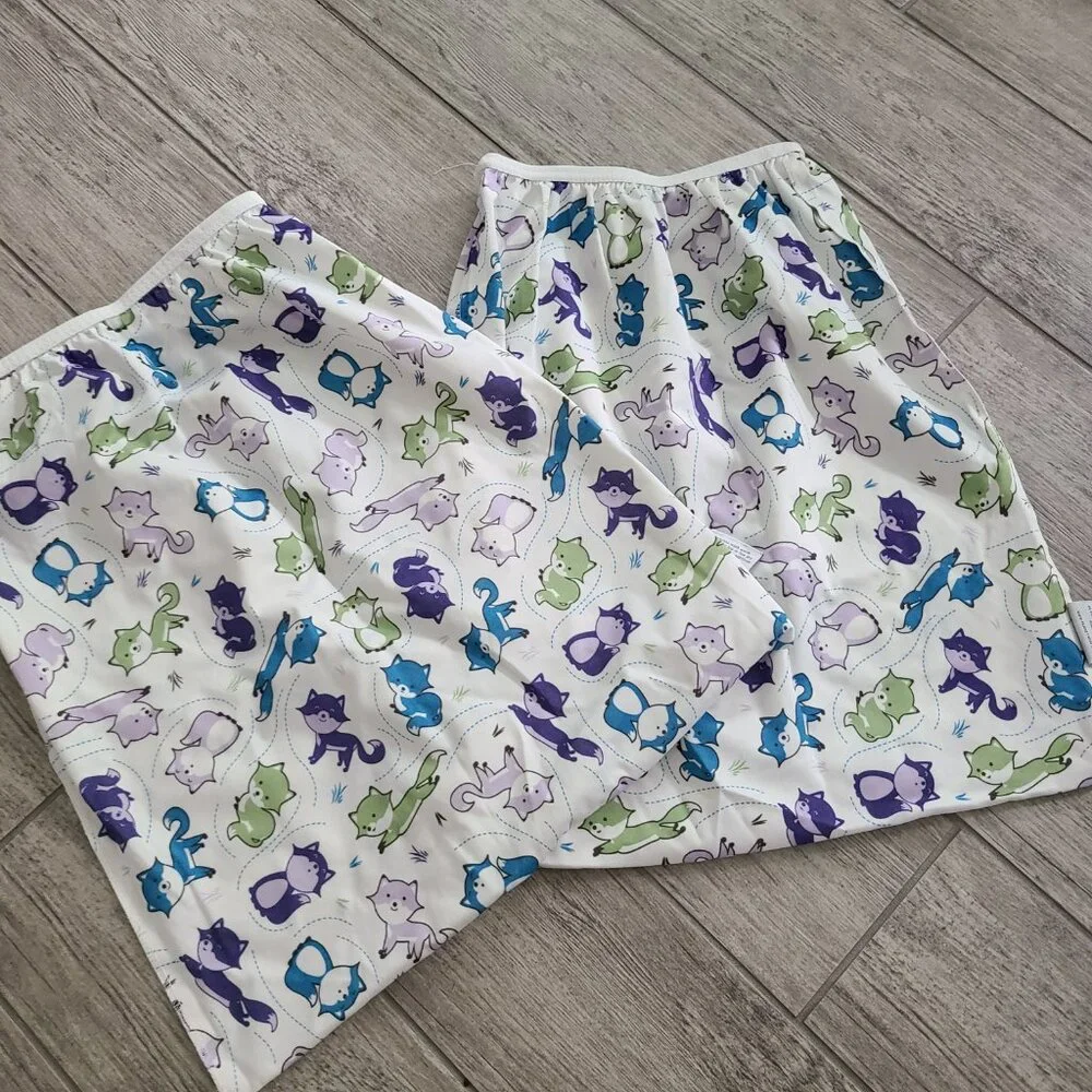 Planet Wise cloth diaper pail liners foxy frolic set of 2 - Picture 3 of 6